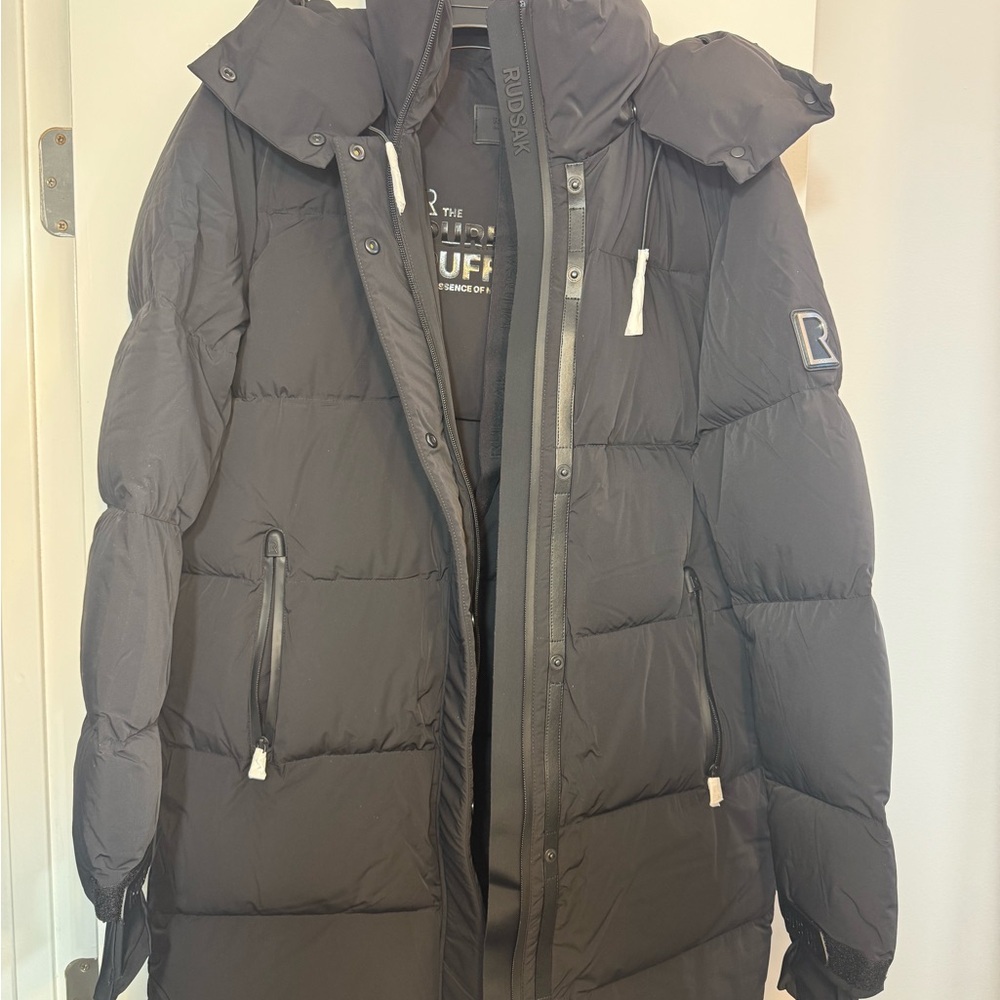 RUDSAK Black Quilted Jacket Duck down fill